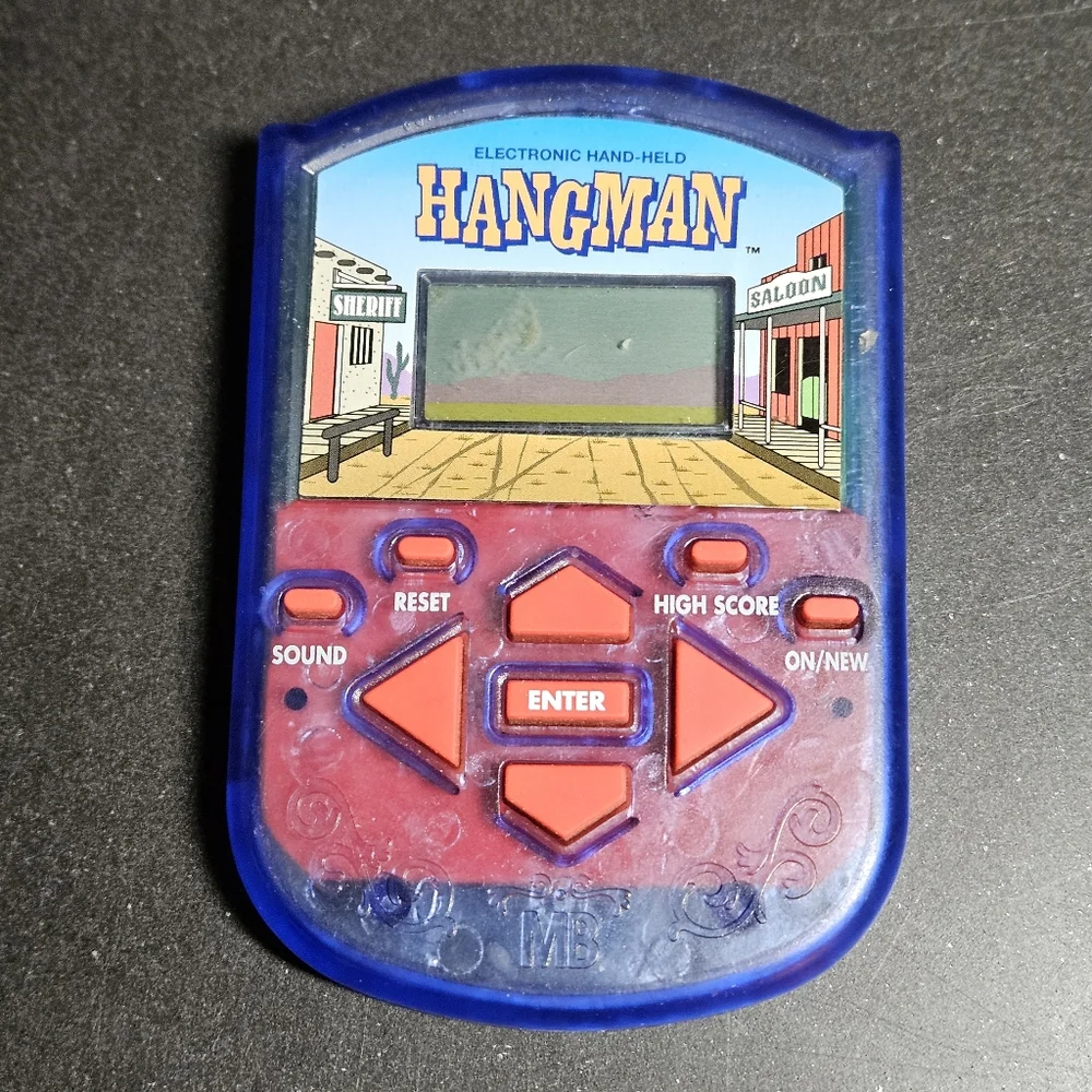 2002 Hangman Electronic Hand-Held Video Game Milton Bradley